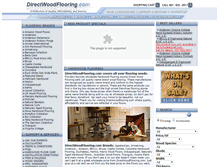 Tablet Screenshot of directwoodflooring.com